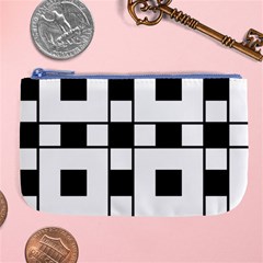 Black And White Pattern Large Coin Purse