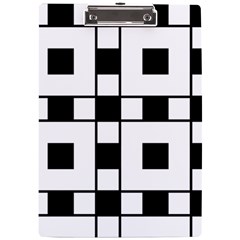 Black And White Pattern A4 Acrylic Clipboard