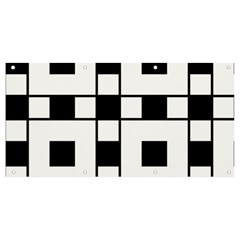 Black And White Pattern Banner and Sign 8  x 4 