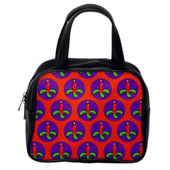 Christmas Candles Seamless Pattern Classic Handbag (one Side)