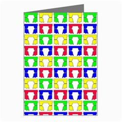 Colorful Curtains Seamless Pattern Greeting Cards (pkg Of 8) by Amaryn4rt