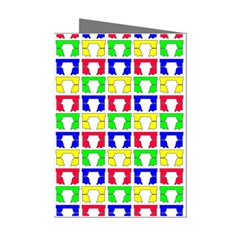 Colorful Curtains Seamless Pattern Mini Greeting Cards (pkg Of 8) by Amaryn4rt