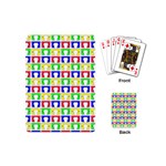 Colorful Curtains Seamless Pattern Playing Cards Single Design (Mini) Back