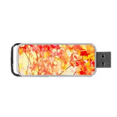 Monotype Art Pattern Leaves Colored Autumn Portable Usb Flash (two Sides) by Amaryn4rt