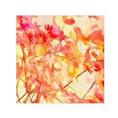 Monotype Art Pattern Leaves Colored Autumn Square Satin Scarf (30  X 30 ) by Amaryn4rt