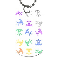 Rainbow Clown Pattern Dog Tag (one Side) by Amaryn4rt