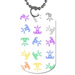 Rainbow Clown Pattern Dog Tag (Two Sides) Front