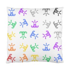 Rainbow Clown Pattern Standard Cushion Case (one Side) by Amaryn4rt