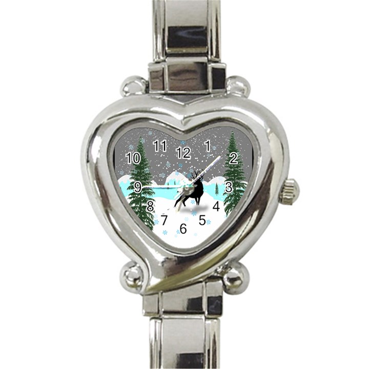 Rocky Mountain High Colorado Heart Italian Charm Watch