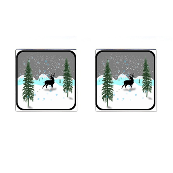 Rocky Mountain High Colorado Cufflinks (Square)