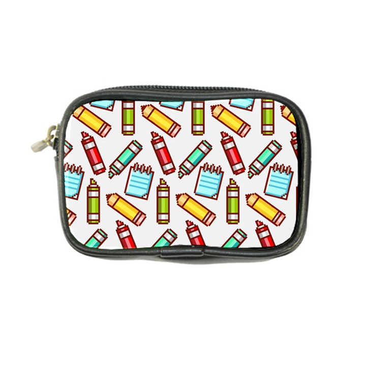 Seamless Pixel Art Pattern Coin Purse