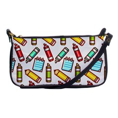 Seamless Pixel Art Pattern Shoulder Clutch Bag by Amaryn4rt