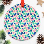 Pop Triangles Ornament (Round) Front