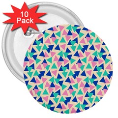 Pop Triangles 3  Buttons (10 Pack)  by ConteMonfrey