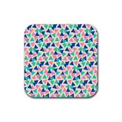 Pop Triangles Rubber Coaster (square) by ConteMonfrey