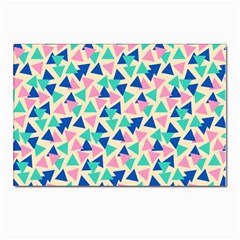 Pop Triangles Postcard 4 x 6  (pkg Of 10) by ConteMonfrey