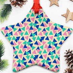 Pop Triangles Star Ornament (two Sides)