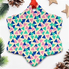 Pop Triangles Ornament (snowflake) by ConteMonfrey