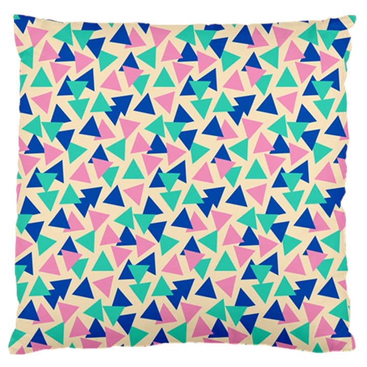 Pop Triangles Large Cushion Case (One Side)