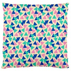 Pop Triangles Standard Premium Plush Fleece Cushion Case (two Sides) by ConteMonfrey