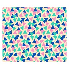 Pop Triangles Two Sides Premium Plush Fleece Blanket (small) by ConteMonfrey