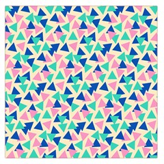 Pop Triangles Square Satin Scarf (36  X 36 )