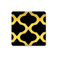 Seamless Gold Pattern Square Magnet by Amaryn4rt