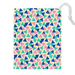 Pop Triangles Drawstring Pouch (4xl) by ConteMonfrey