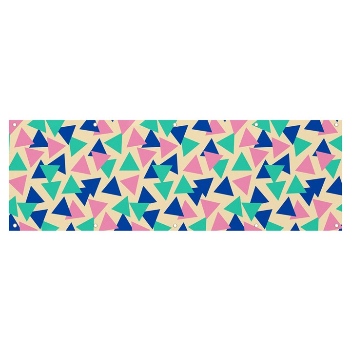 Pop Triangles Banner and Sign 12  x 4 