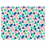 Pop Triangles Two Sides Premium Plush Fleece Blanket (Extra Small) 40 x30  Blanket Back