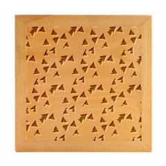 Pop Triangles Wood Photo Frame Cube by ConteMonfrey