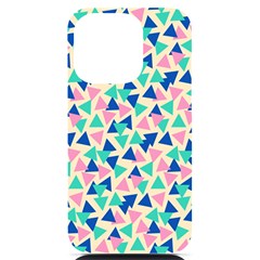 Pop Triangles Iphone 14 Pro Black Uv Print Case by ConteMonfrey