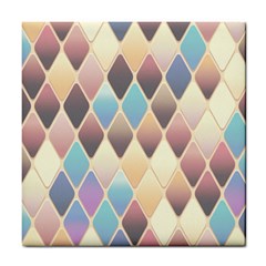 Abstract Colorful Diamond Background Tile Tile Coaster by Amaryn4rt