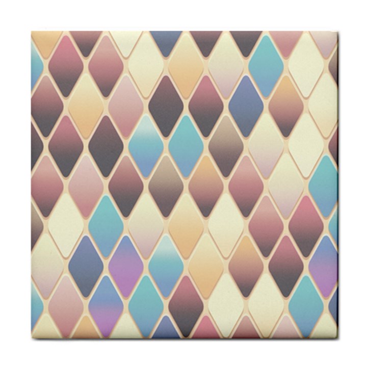 Abstract Colorful Diamond Background Tile Tile Coaster