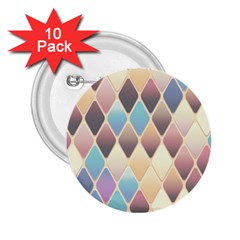 Abstract Colorful Diamond Background Tile 2 25  Buttons (10 Pack)  by Amaryn4rt