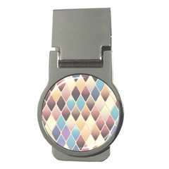 Abstract Colorful Diamond Background Tile Money Clips (round)  by Amaryn4rt