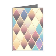 Abstract Colorful Diamond Background Tile Mini Greeting Card by Amaryn4rt