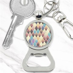 Abstract Colorful Diamond Background Tile Bottle Opener Key Chain by Amaryn4rt