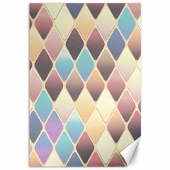 Abstract Colorful Diamond Background Tile Canvas 12  X 18  by Amaryn4rt