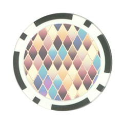 Abstract Colorful Diamond Background Tile Poker Chip Card Guard (10 Pack) by Amaryn4rt