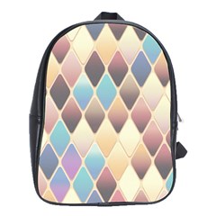 Abstract Colorful Diamond Background Tile School Bag (large) by Amaryn4rt