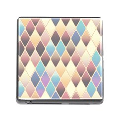 Abstract Colorful Diamond Background Tile Memory Card Reader (square 5 Slot) by Amaryn4rt