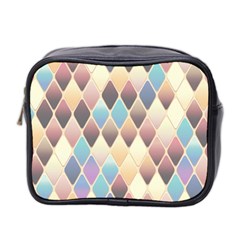 Abstract Colorful Diamond Background Tile Mini Toiletries Bag (two Sides) by Amaryn4rt