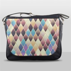 Abstract Colorful Diamond Background Tile Messenger Bag by Amaryn4rt