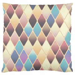 Abstract Colorful Diamond Background Tile Standard Premium Plush Fleece Cushion Case (two Sides) by Amaryn4rt