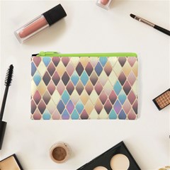 Abstract Colorful Diamond Background Tile Cosmetic Bag (xs) by Amaryn4rt