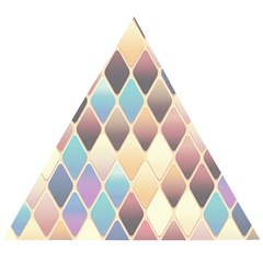 Abstract Colorful Diamond Background Tile Wooden Puzzle Triangle by Amaryn4rt