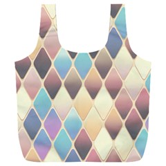 Abstract Colorful Diamond Background Tile Full Print Recycle Bag (xxxl) by Amaryn4rt