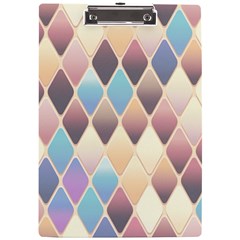 Abstract Colorful Diamond Background Tile A4 Acrylic Clipboard by Amaryn4rt