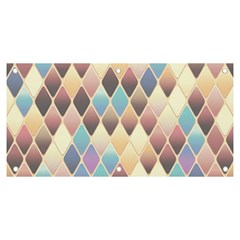 Abstract Colorful Diamond Background Tile Banner And Sign 6  X 3  by Amaryn4rt